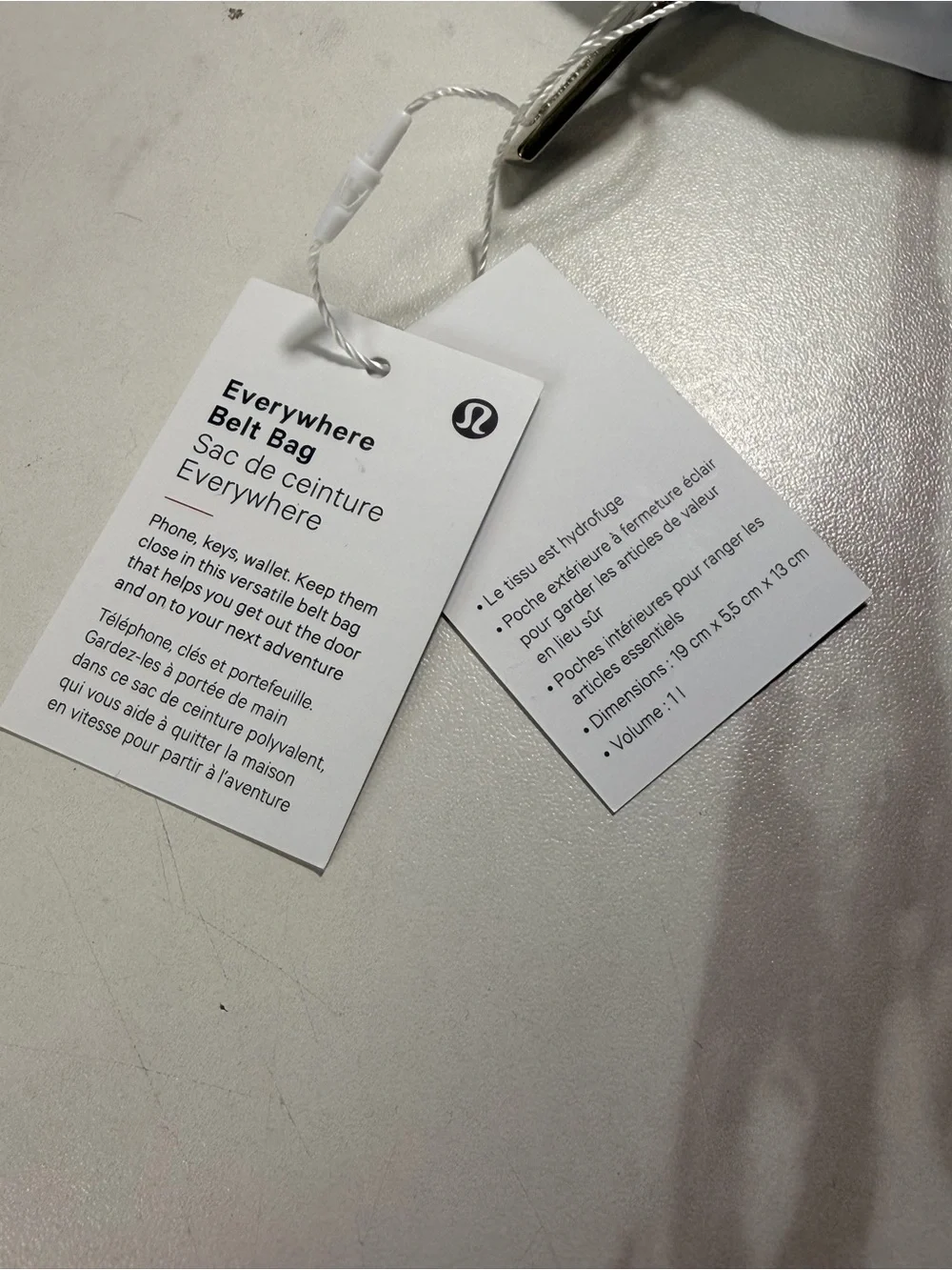 lululemon athletica White belt bag